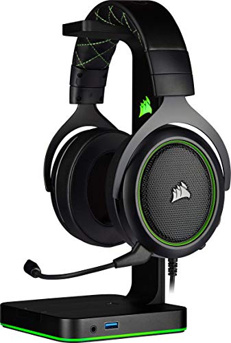 CORSAIR HS55 SURROUND Lightweight Multiplatform Wired Gaming Headset – Dolby 7.1 Surround Sound – iCUE Compatible – PC, Mac, PS5, PS4, Xbox, Nintendo Switch, Mobile – Carbon