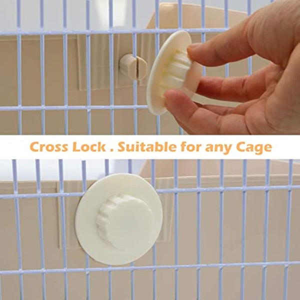 HYLYUN Large Rabbit Litter Tray Box Toilet,Potty Trainer Corner Litter Bedding Box with Drawer Larger Pet Pan for Adult Guinea Pigs, Rabbits, Hamster, Chinchilla, Ferret, Galesaur, Small Animals