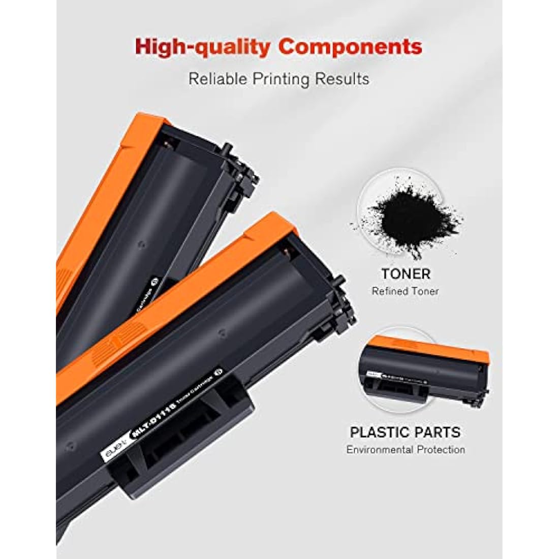 ejet Compatible Toner Cartridge Replacement for Samsung MLT-D111S D111L for Xpress M2026W M2026 M2070W M2070 SL-M2026 SL-M2070 SL-M2026W SL-M2070W M2070FW M2020 M2022 M2020W M2022W (Black, 3-Pack)