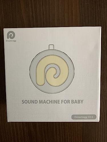 Dreamegg White Noise Machine, D11 Portable Sound Machine with Night Light for Baby Kids Adults, 21 Soothing Sounds Therapy for Sleeping Nursery Travel, USB Rechargeable Continuous or Timer Baby Gift