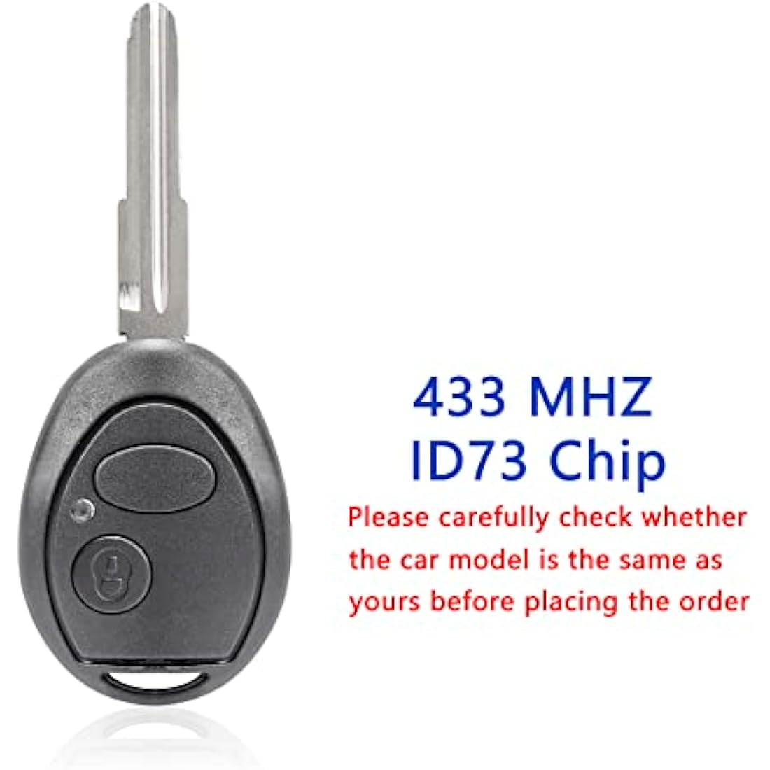 433MHZ 2 Buttons Car Key Fob For Land Rover Discovery 2 TD4 TD5 with ID73 Chip For D-iscovery 2 Remote Control LR Key N5FVALTX3