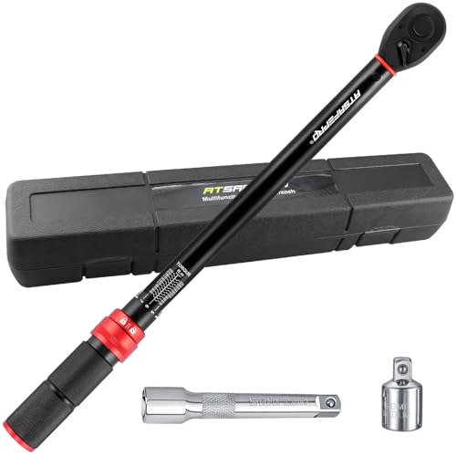 ATsafepro Torque Wrench 3/4 Inch, 100-600 Nm Torque Wrenchs, ±3% Error Accuracy with 48 Teeth Dual-Direction Adjustable for Repair of Car, Truck, Tractor