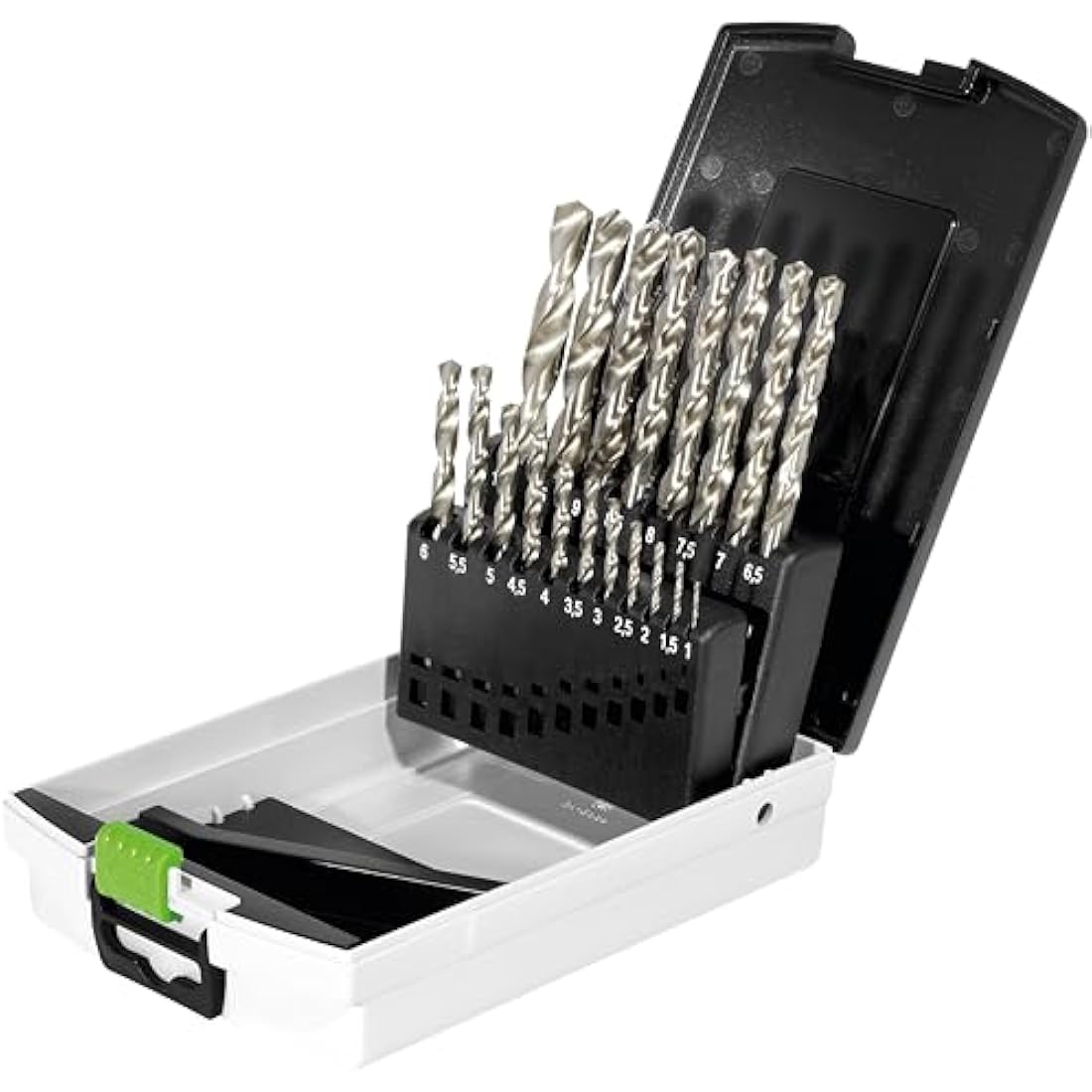 Festool Caja de brocas HSS, brocas de Acero HSS D 1-10 Sort/19