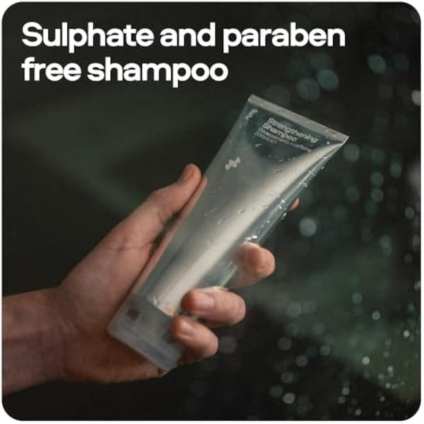 Sons Hair Strengthening Treatment Plan. Hair Growth Shampoo & Conditioner Plus Hair Styling Clay. DHT-blocker, Hair Thickening and Anti-Dandruff With Caffeine. 1 Month Supply. Made in Europe.