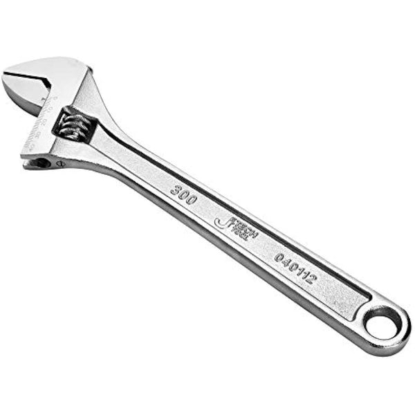 Jetech 4pcs Adjustable Spanner Set, Metric + SAE Professional Heavy Duty Adjustable Wrench Set Include 6in, 8in, 10in, 12in, Industry Grade Shifter Spanners with Large Opening, Roll-up Pouch