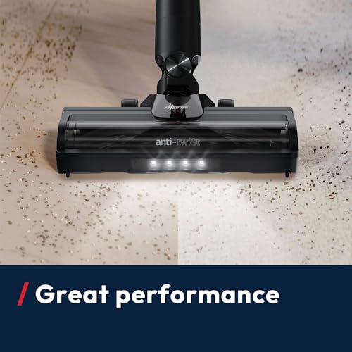 Hoover HF1 Plus Cordless Stick Vacuum Cleaner with Turbo Suction Mode, Up to 45 Min Runtime, Rechargable, Multi-Floor Nozzle, Anti Hair Wrap, Handheld Capability, 165w [HF1PZ10H]