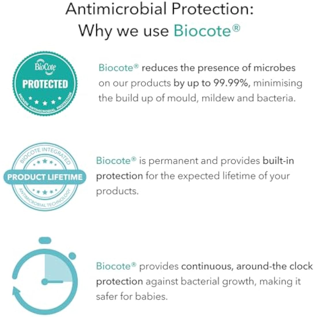 Matchstick Monkey, Original Teether & Gel Applicator, Antimicrobial Silicone Teething Toys for Baby, Easy to Grip, BPA Free, 3 Months Old+, 10.5 cm, Grey Monkey