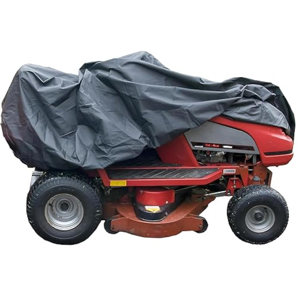 Ride Lawn Mower Cover Waterproof Heavy Duty 1.3KG 600d with PU backing 155x110x103 cm Elastic Hem Quad Bike Tractor Outside