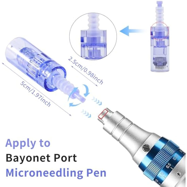 20 Pieces 36 pin Needle Cartridge for Dr.pen A6, Mysweety Microneedles for Electric Derma Microneedle Stamp Pen