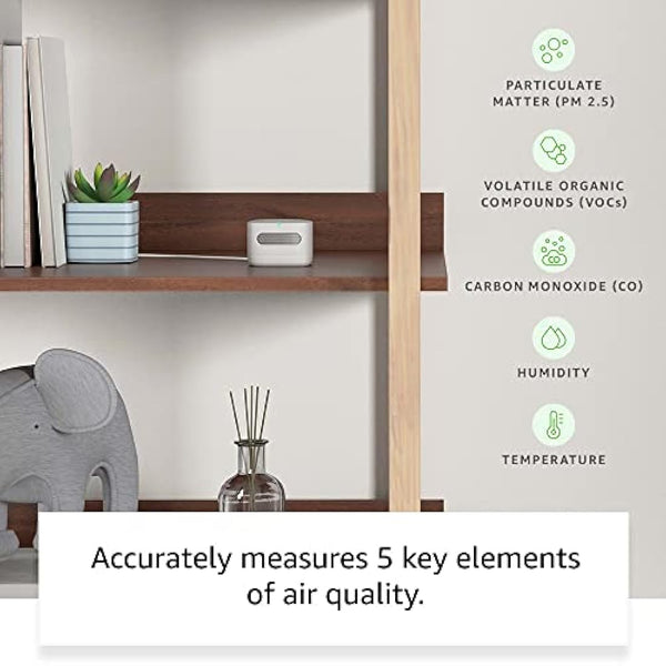 Amazon Smart Air Quality Monitor (Newest gen) | Know your air, Works with Alexa