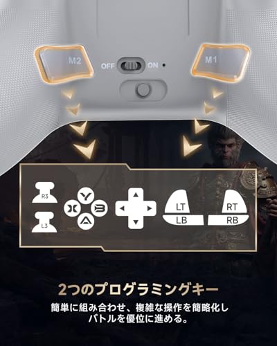 EasySMX X15 Wireless PC Controller with Hall Triggers, Hall Joysticks, Enhanced Bluetooth Game Controller,No Drift No Deadzone effect, Compatible with Windows PC, Android, Steam and Switch