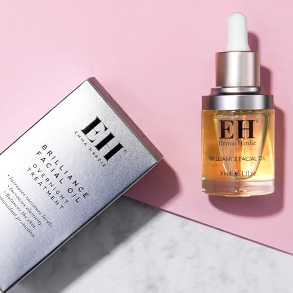 Emma Hardie 30ml Brilliance Facial Oil with Botanical Extract Blend, Use to Hydrate & Revitalise Skin, Promote Glow & Youthful Look & Reduce Wrinkle, Suitable for Sensitive Skin, Vegan & Cruelty Free