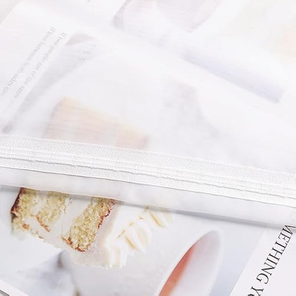 HongYa Kuvertstore Transparent Voile Curtain with Satin Ribbons Ruffle Tape Curtain H/W 120/300 cm Sand