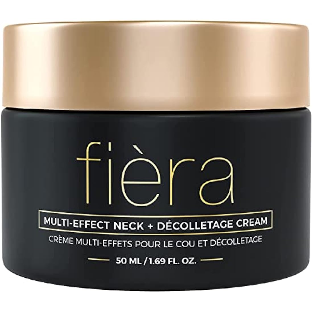 Fièra Neck Firming & Tightening Cream - Anti Aging Moisturizer for Neck - With Macadamia Oil, Hyaluronic Acid, Shea Butter - 1.69 FL. OZ. / 50 ML