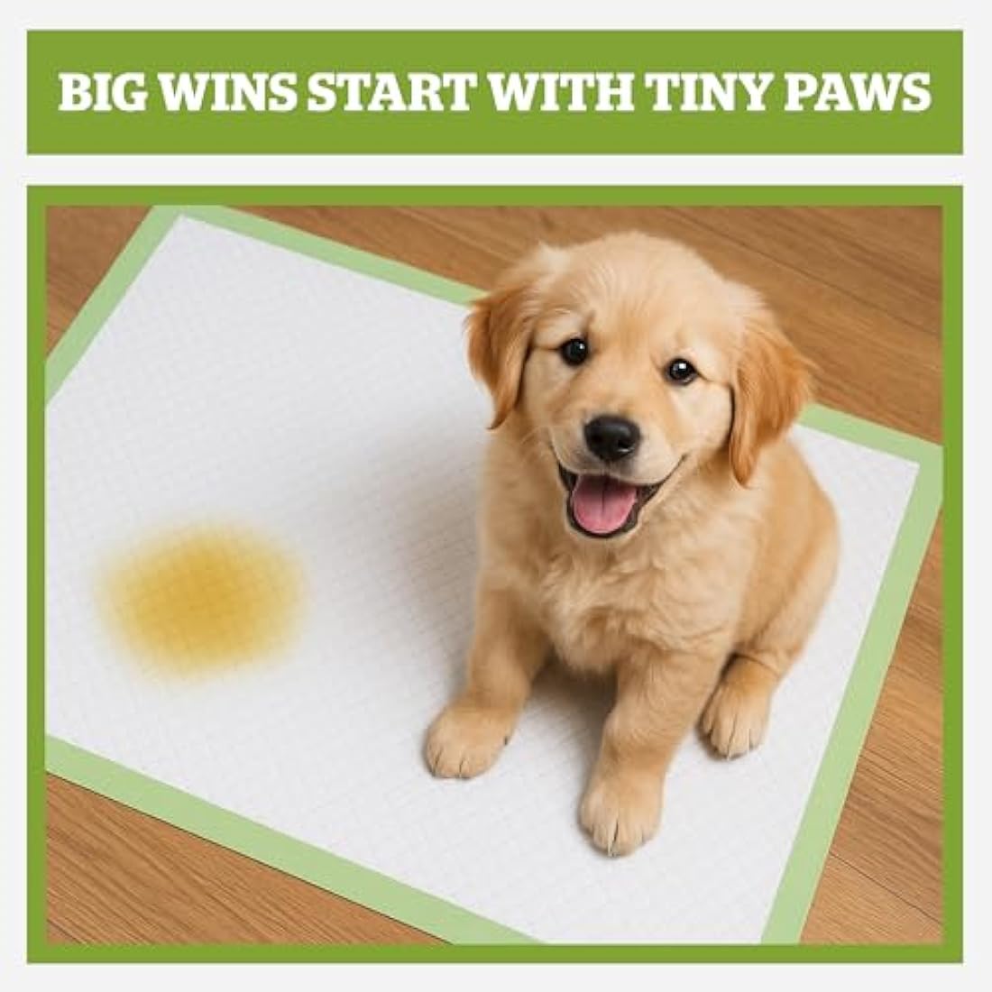 Pogi's Dog Training Pads with Sticky Tabs – Eco-Friendly, Odour Blocking & Super Absorbent – 40-Pack (60 × 60 cm)