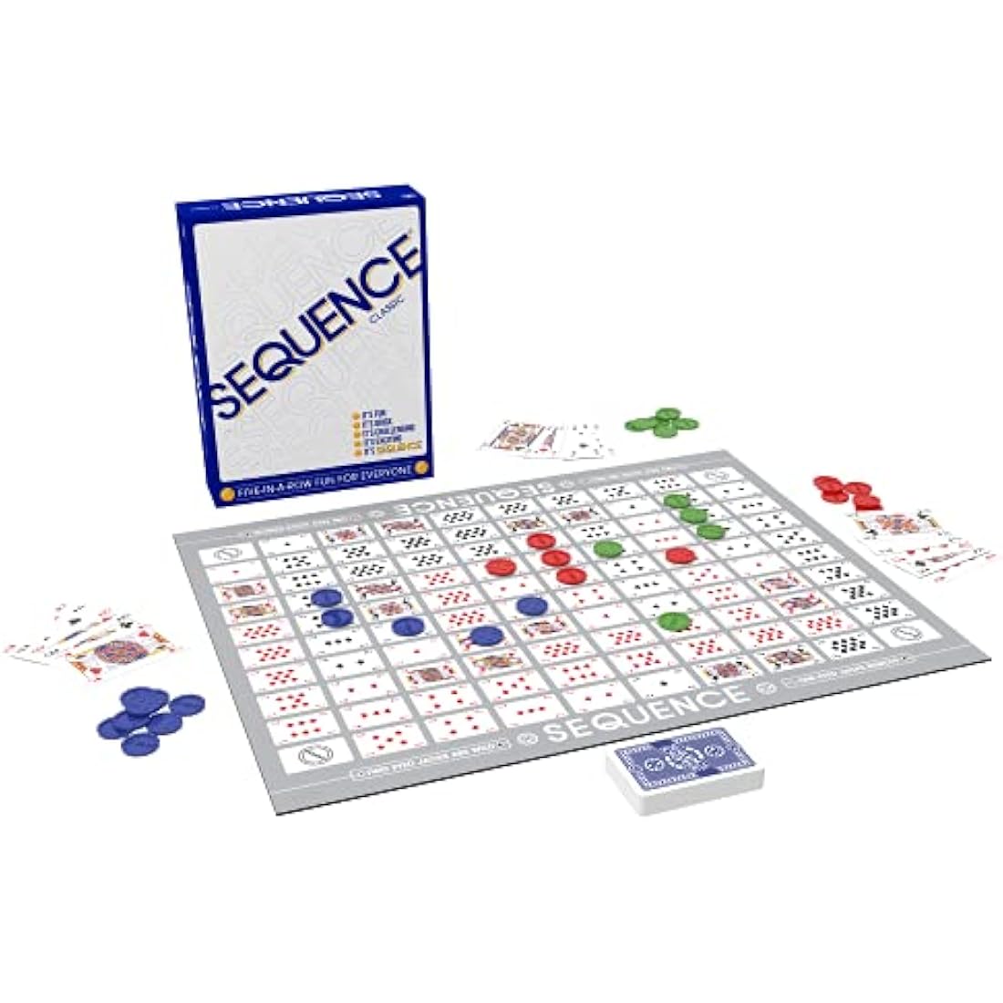 Goliath Games Sequence | Five-in-a-row Fun for Everyone! | Family Strategy Game | For 2 or More Players, Ages 7+, White