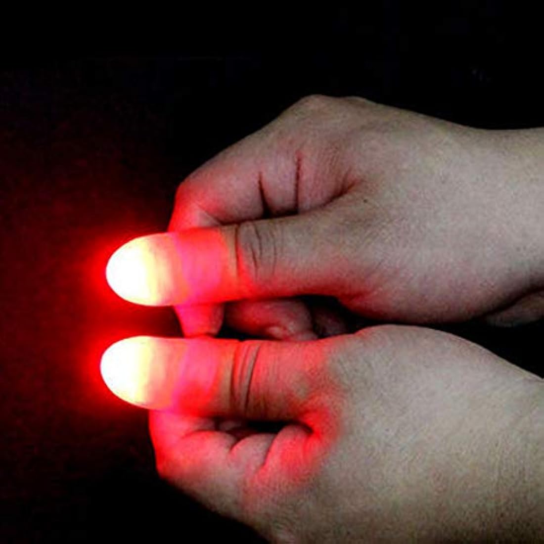 JTMM LED Finger Thumbs Light (3Packs/6 PCS) Magic Prop Party Bar Show Perform Lamp RED
