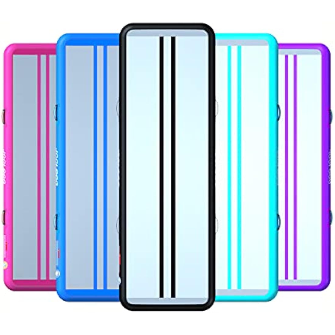 JOOLOOG Premium Air Tumbling Gymnastics Mat 2M 3M 4M 5M 6M Inflatable Air Tumble Mat for Kids Gymnastics Thick 10cm/20cm with 650W Electric Air Pump