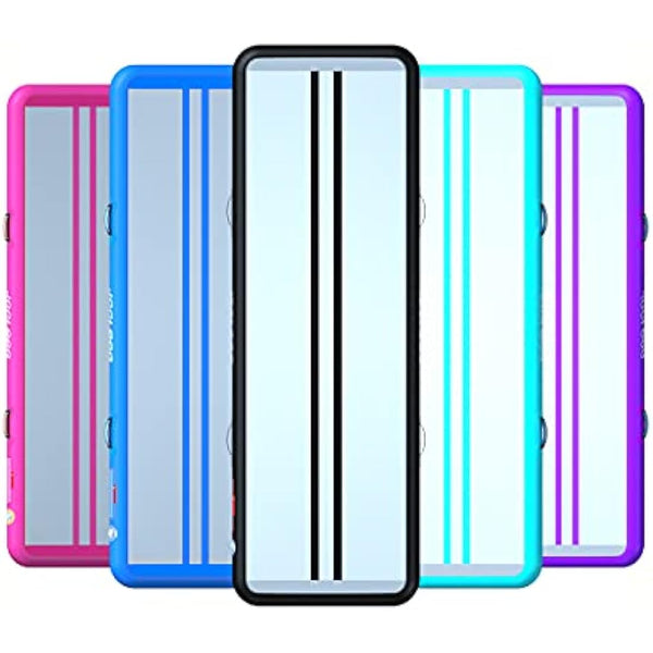 JOOLOOG Premium Air Tumbling Gymnastics Mat 2M 3M 4M 5M 6M Inflatable Air Tumble Mat for Kids Gymnastics Thick 10cm/20cm with 650W Electric Air Pump