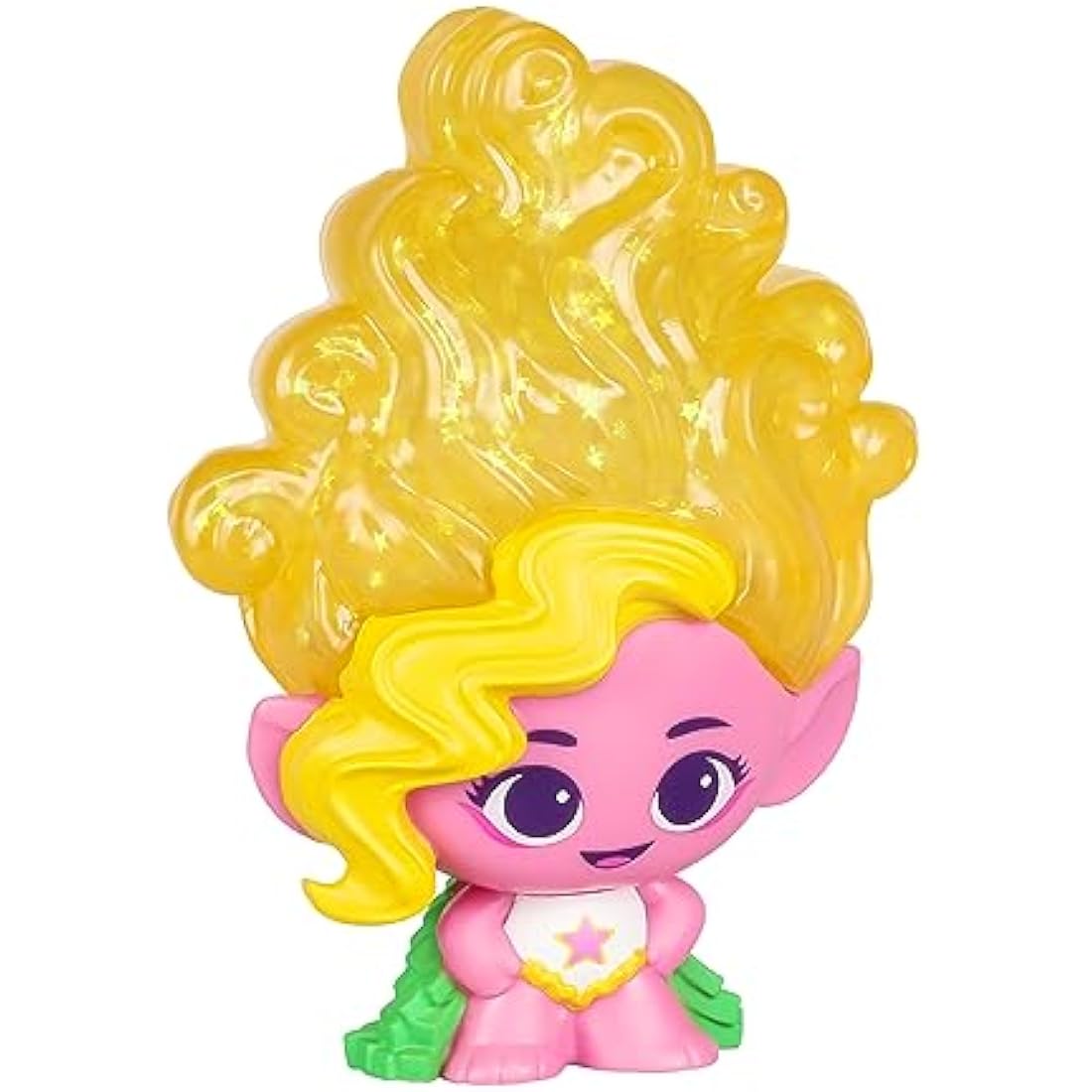 DREAMWORKS TROLLS Jelli Crush Band Together Squishy, Stretchy Glitter-Filled Hair Doll - Stretchy Hair Viva