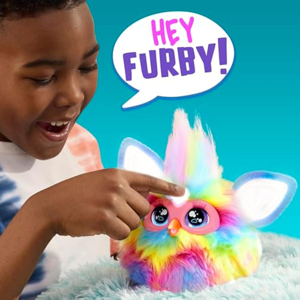 Furby Tie Dye Interactive Plush Toy - English Version, Batikfärbung