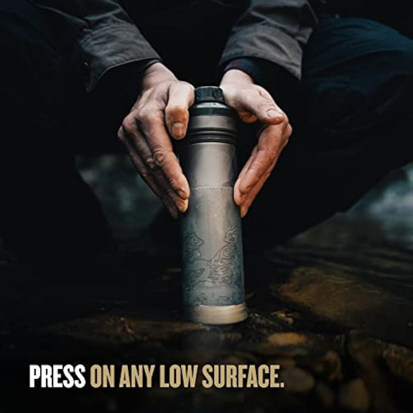 GRAYL UltraPress Titanium Water Purifier - Covert Black