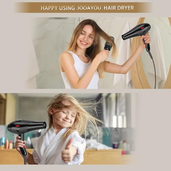 Jooayou Hair Dryer, 3000W Professional Ionic Hairdryer for Women Men, Fast Drying Blow Dryer with Diffuser 2 Speed 3 Heat Setting and Cool Button for Salon Home Travel Hair Styling