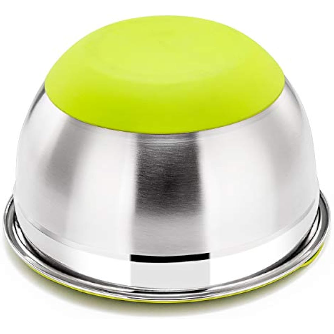 HaWare Mixing Bowls Set of 6, 100% Stainless Steel Nesting Bowls Set with Lids, Mirror Finish & Silicone Bottom, (Bright Colors), Heavy Duty & Dishwasher Safe - 4.5/3/2.5/1.5/1.2/0.7QT