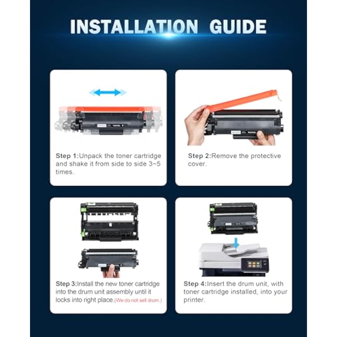 HALLOLUX TN2510XL TN2510 Toner Cartridges Replacement for BROTHER TN 2510 Toner Cartridge Compatible for HL Series L2400DW L2400DWE DCP Series L2620DW L2627DW MFC Series L2800DW L2827DW (Black,1-Pack)