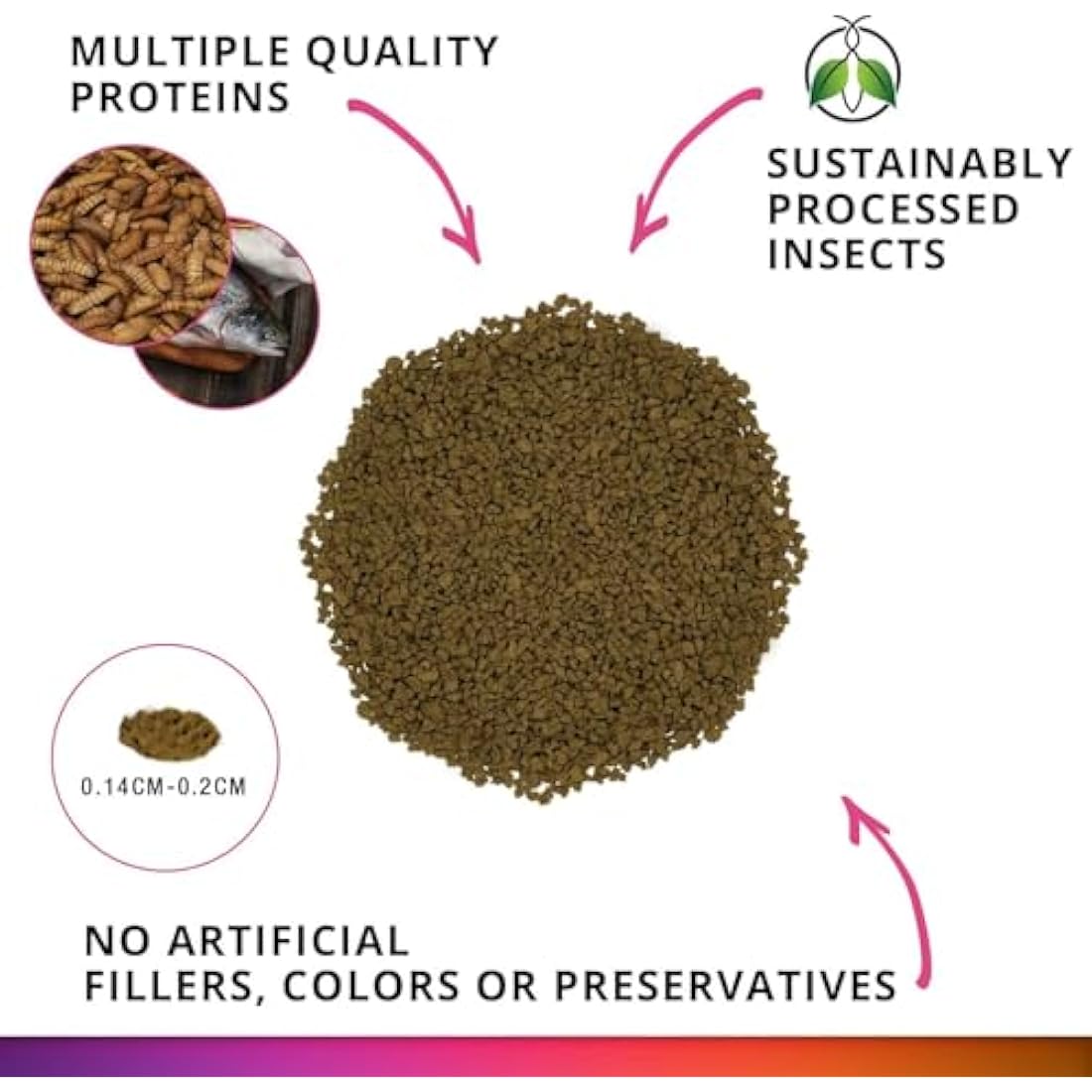 Fluval Bug Bites Colour Enhancing Fish Food, 125 g