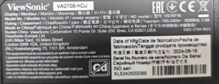 ViewSonic VA3209-2K-MHD 32-inch 2K QHD IPS Monitor, 75Hz VRR, HDR10, with HDMI, DisplayPort, Integrated Speakers