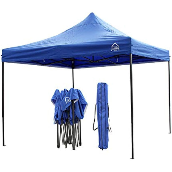 All Seasons Gazebos | 3x3m Heavy Duty Pop Up Gazebo with Removable Walls, Weight Bags, Rope, Pegs and Carry Bag (Royal Blue)