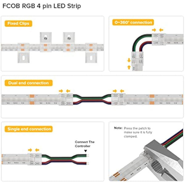 BTF-LIGHTING FCOB COB RGB Flexible High Density LED Strip 5M 840LED/M 4200LEDs DC24V 16W/M IP30 Non Waterproof Multicolour for DIY Home Decoration (Power Supply&Controller NOT Included)