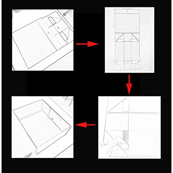Marble Gift Box, 33x26x11cm Gift Box Large with Magnetic Lids and Silk Ribbon Specially Designed for Valentines Day, Presents Birthdays, Holidays, Anniversaries Gift Packaging