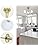 JHLBYL Modern Brass Gold Ceiling Light, 3-Light White Globe Glass Shade with G9 Base Semi Flush Mount Ceiling Light, Gold Pendant Light Fixture for Living Room, Bedroom, Dining Room