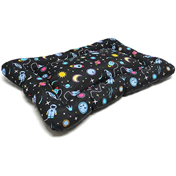 BPS BPS-14095UN Dog Cat Bed Pet Non Slip Mat S/M/L Portable Mattress Sofa Cushion Soft (M: 87 x 67 cm, Universe)