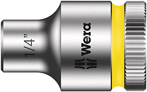 Wera 05004051001 8100 SB 11 Zyklop Metal Ratchet Set with switch lever, 3/8" drive, imperial, 29 pieces, Silver
