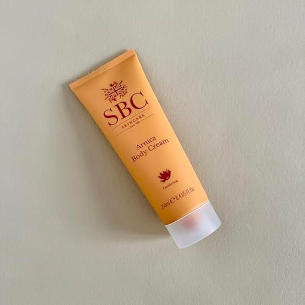 SBC Skincare Arnica Body Cream 250ml, Muscle Tension Relief & Deep Moisturisation, With Shea Butter, Sweet Almond Oil & Vitamin E, Aromatic Spa-Like Scent with Essential Oils