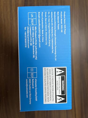 Mini DVD Player, DVD/CD Player for TV, All Region Free 1080P HD with RCA/HDMI Cables, Remote Control, Breakpoint Memory, Built-in PAL/NTSC, USB Input