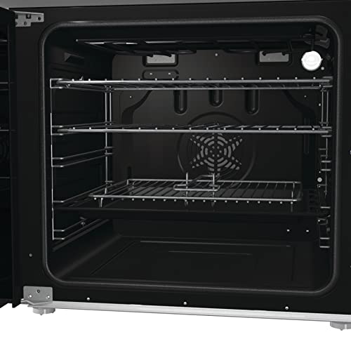 Hisense HDE3211BBUK 60cm Electric Cooker with Ceramic Hob-Black , A Rated Double Oven