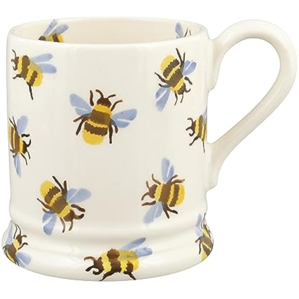 Emma Bridgewater Large Mug 1/2 Pint, Ceramic Coffee Cup Large -Cappuccino, Latte, Coffee, Tea Cup - Beautiful Mugs, Birthday Gift - Coffee Mug Bumblebee