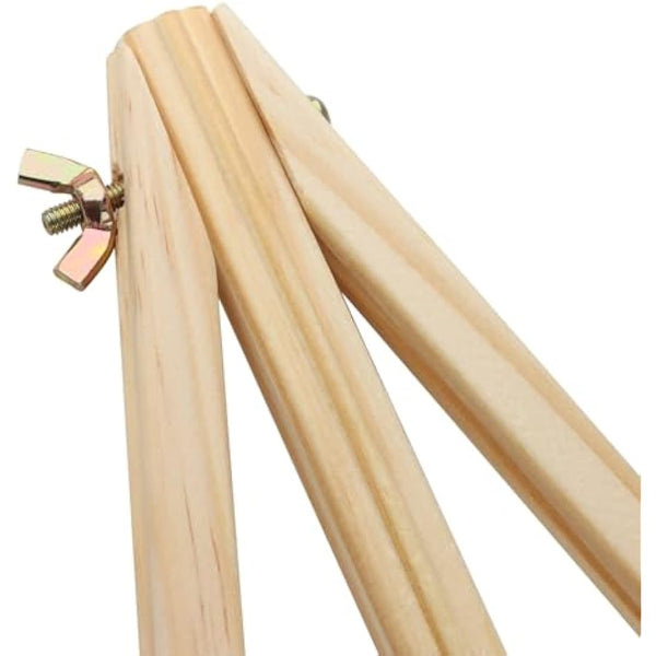 HAKZEON 8 Pack 30 x 20 CM Wooden Tabletop Easel, Mini Easel with Movable Bar, Adjustable Wood Easel Stand for Paintings, Drawings, Framed Photos, Signs