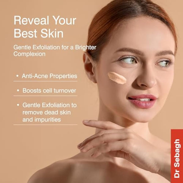 Dr Sebagh Deep Exfoliating Mask (50 ml) | Formulated For More Sensitive Skin | Enhanced with Azelaic Acid & Lactic Acid | Hydrate, Exfoliate & Rejuvenate | Minimises Appearance of Facial Lines