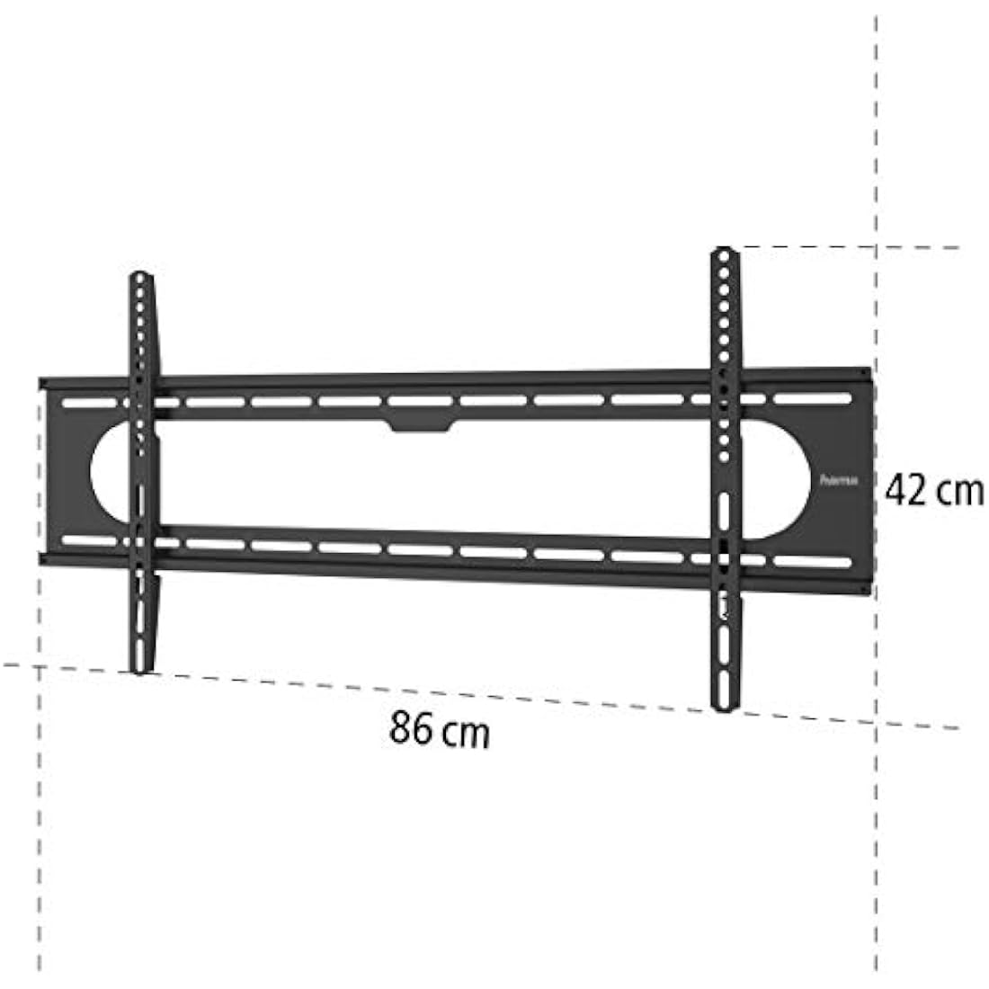 Hama "Strong" FIX TV Wall Bracket | 800 x 400 VESA | For TV's up to 229 cm (90") | Up to 100kg | Black