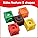 edxeducation Maths Cubes | Set of 100 | Maths Resources | 10 Colours | 5 Geometric Shapes on Each Block | Classroom Learning Supplies, Counting Cubes