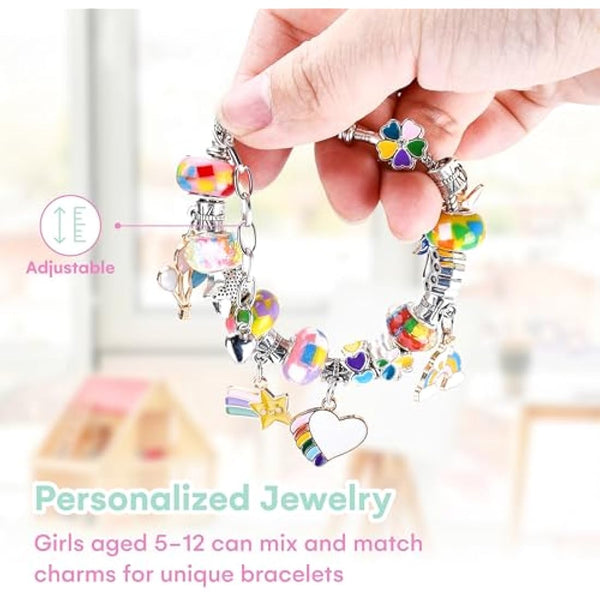 Jewelkeeper 42pc Tea Set for Little Girls - Jungle Design Mini Tea Party Set with Food and Case