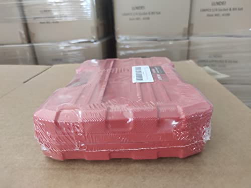 LLNDEI 1/4-Inch Drive Impact Socket Set, 52 PCS Mechanic Tool Set with Ratchet & Adapter, CR-V, Metric and Standard Full Sockets with Storage Tool Kit for Household & Automotive Repair & DIY Project