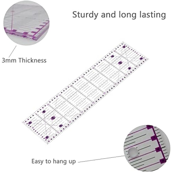 Rotary Cutter Set Pink - Quilting Kit incl. 45mm Fabric Cutter, 5 Extra Rotary Blades, A2 Self Healing Cutting Mat, Acrylic Ruler and Sewing Clips, Scissors, Ideal for Crafting, Sewing, Patchworking