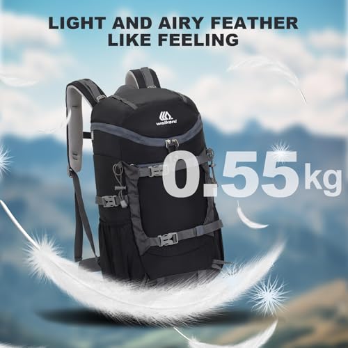 jianyana Hiking Backpack Waterproof 30L Foldable Rucksack Lightweight Camping Bag skiing climb mountains Camping Trekking Hiking Walking Cycling Climbing Outdoor Sports for Women Men