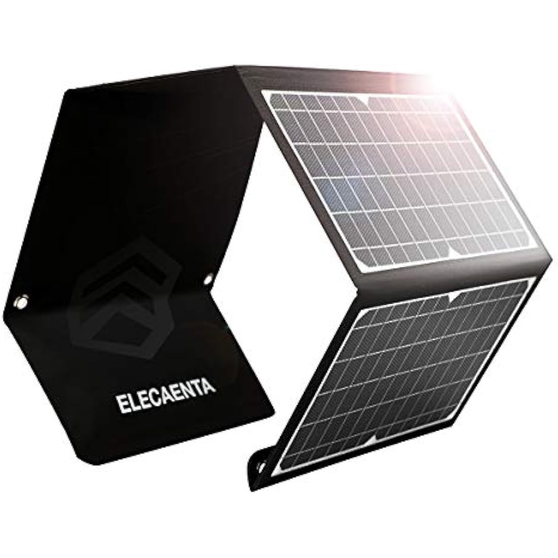ELECAENTA 30W ETFE Foldable Solar Charger 3 USB Ports USB-C PD18W QC3.0 Zipper Protection Portable Solar Panel IPX5 Waterproof for Cell Phone Smartphone Tablet Powerbank Camera Outdoor Camping Travel